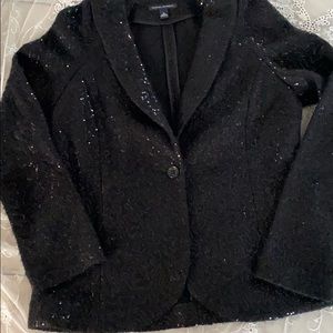 Banana Republic Black sequined blazer